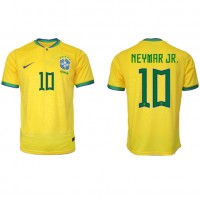 Fotbalové Dres Brazílie Neymar Jr #10 Domácí MS 2022 Krátký Rukáv
